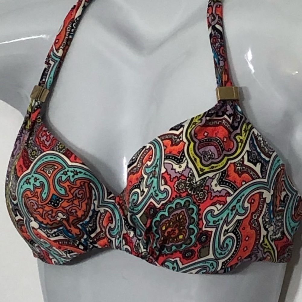 VICTORIAS SECRET molded cups bohemian paisley top - Picture 5 of 12